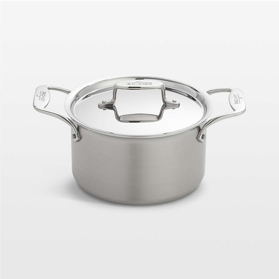 All-Clad D5 Brushed Stainless Steel 4-Qt. Soup Pot with Lid +