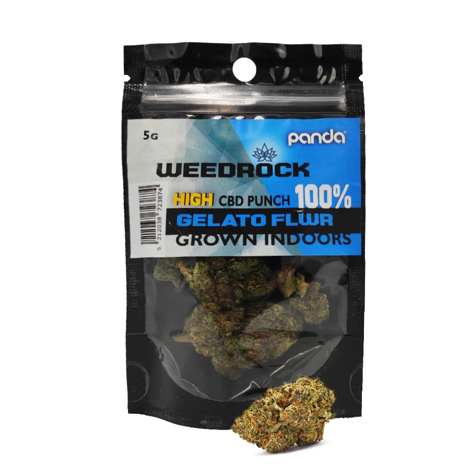 Panda - WEEDROCK Cannabis Buds CBD PUNCH 100% Purple Haze 1gr/2gr
