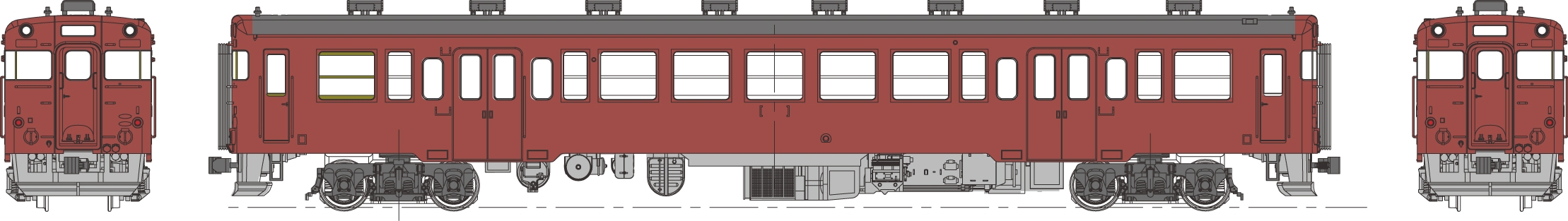 トラムウェイTW-23Z-M 国鉄キハ23首都圏色M HOゲージ鉄道模型| TamTam