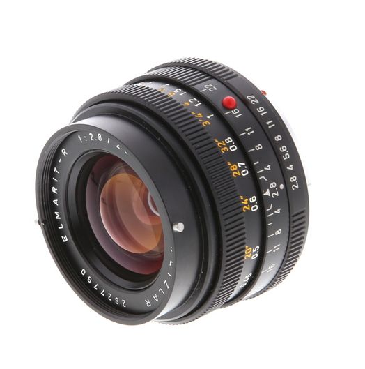 Leica 28mm f/2.8 Elmarit-R 3 Cam Lens, Black {48}
