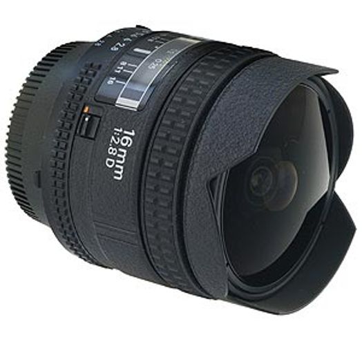 Nikon AF NIKKOR 16mm f/2.8 D Fisheye Autofocus Lens {Rear Bayonet}