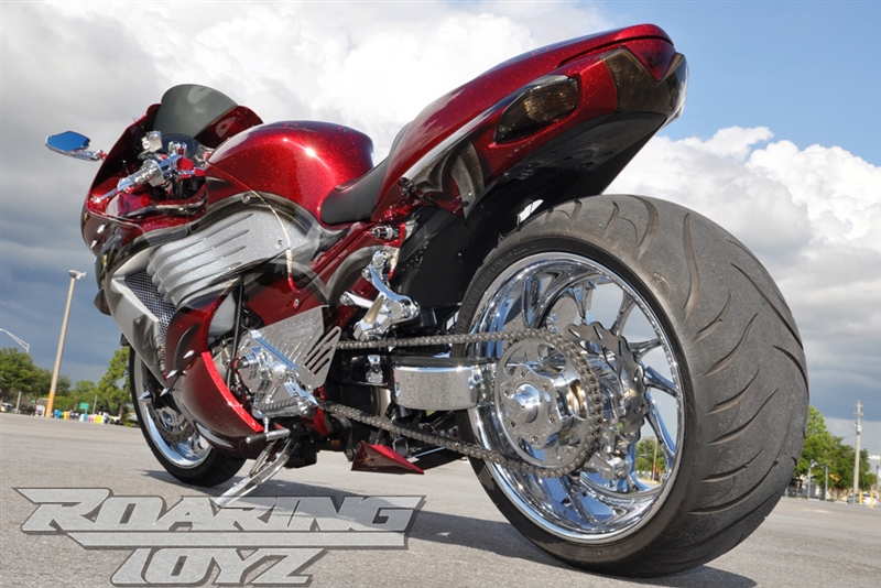 Roaring Toyz Billet 300 Single Sided Swingarm Wide Tire Custom