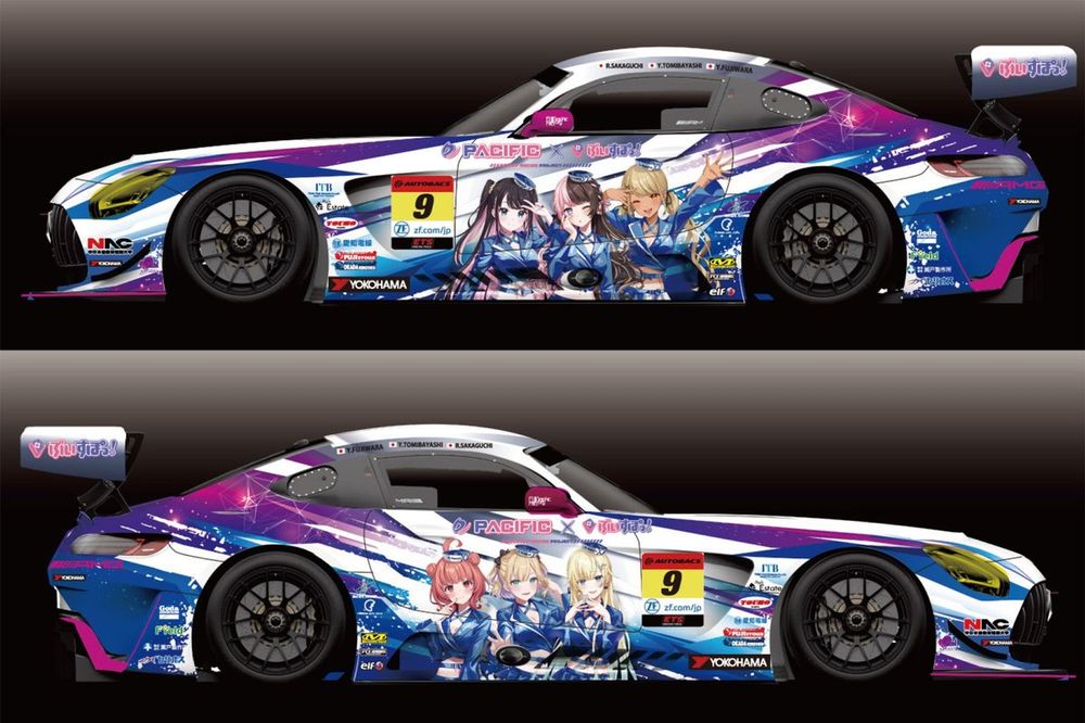 ぶいすぽっ！』コラボの新カラーリングお披露目！ スーパーGT参戦