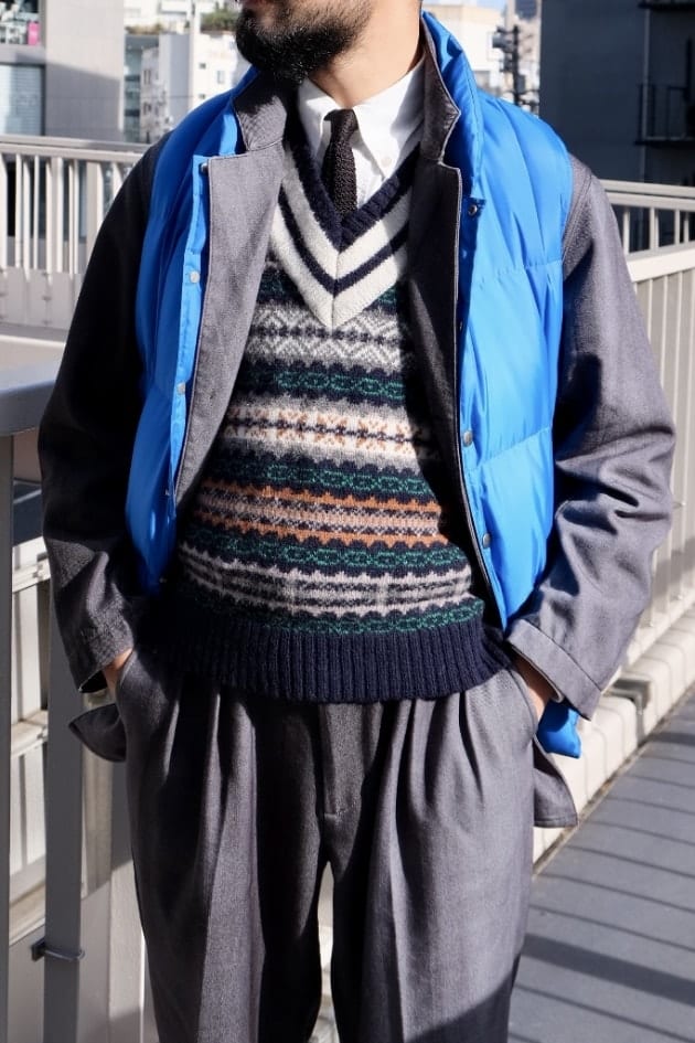 gim×BEAMS PLUS Mix Pattern Knit｜BEAMS PLUS（ビームス プラス）｜BEAMS