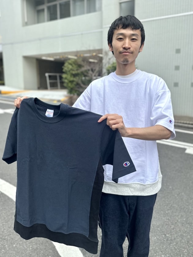 171cmがサイズ比較〉大人気 ｢Champion｣ × ｢BEAMS｣ の別注Tシャツ