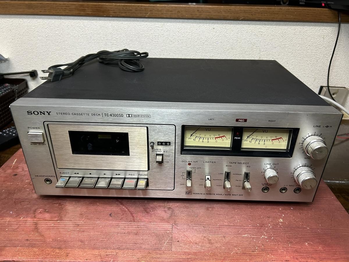 SONY カセットデッキ TC-4300SDの修理 ーその8ー - TomのブログⅡ
