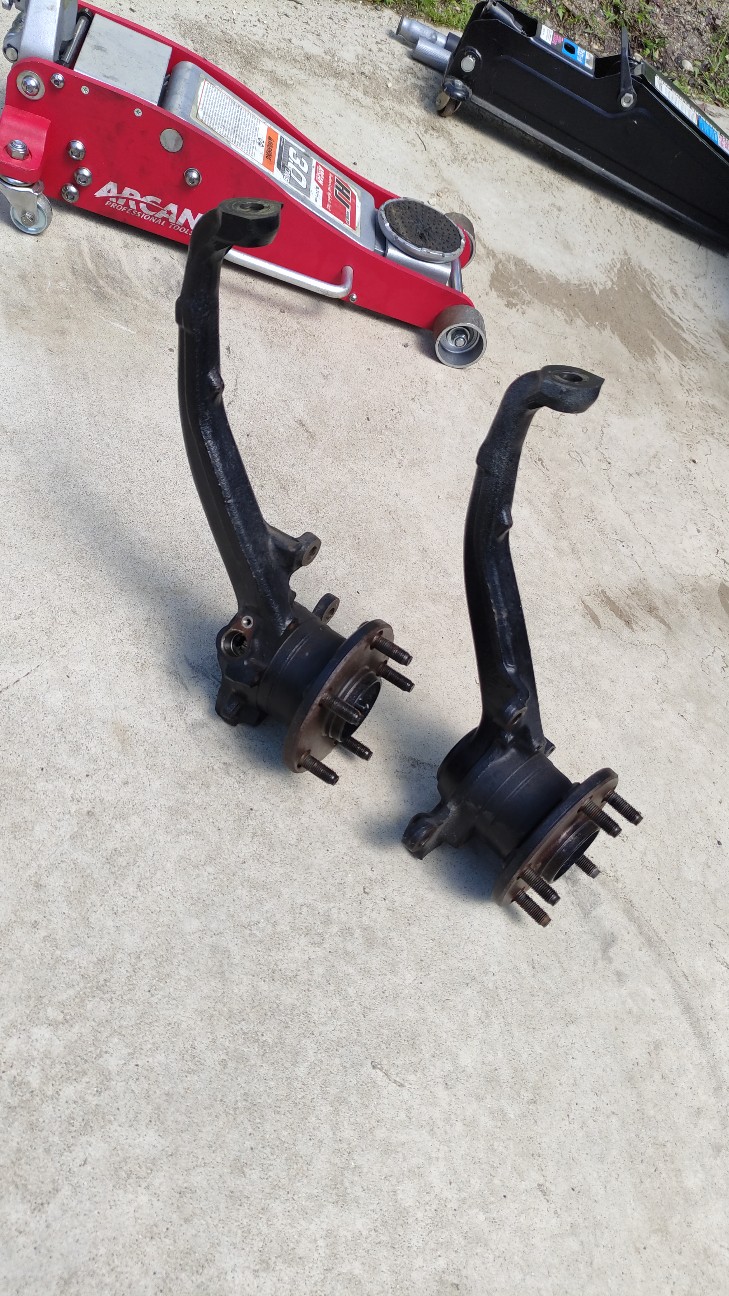 JZX110JZS171系フロント縦ナックルをショートナックルに交換！後編