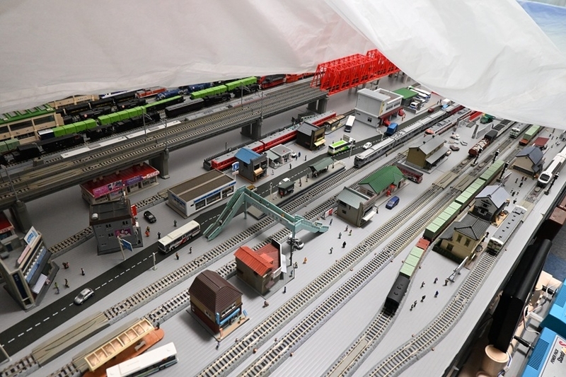 Nゲージ固定レイアウト、高架線路の複線化 - yorokinoko（よろきのこ