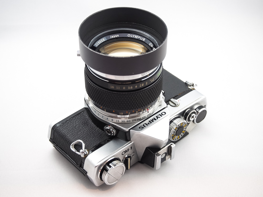 フィルムカメラのOLYMPUS OM-1＋G.ZUIKO AUTO-S 55mm F1.2を貰った