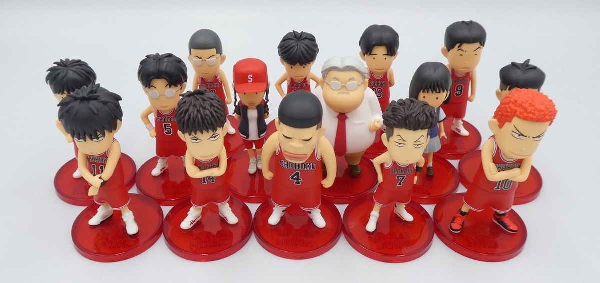 スラムダンクのデフォルメフィギュアセット「SLAM DUNK FIGURE