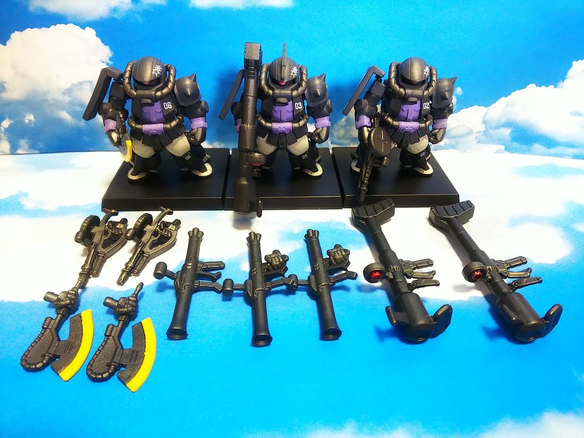 黒い三連星 高機動型ザクⅡ＆ドムセット レビュー ガンダムコンバージ