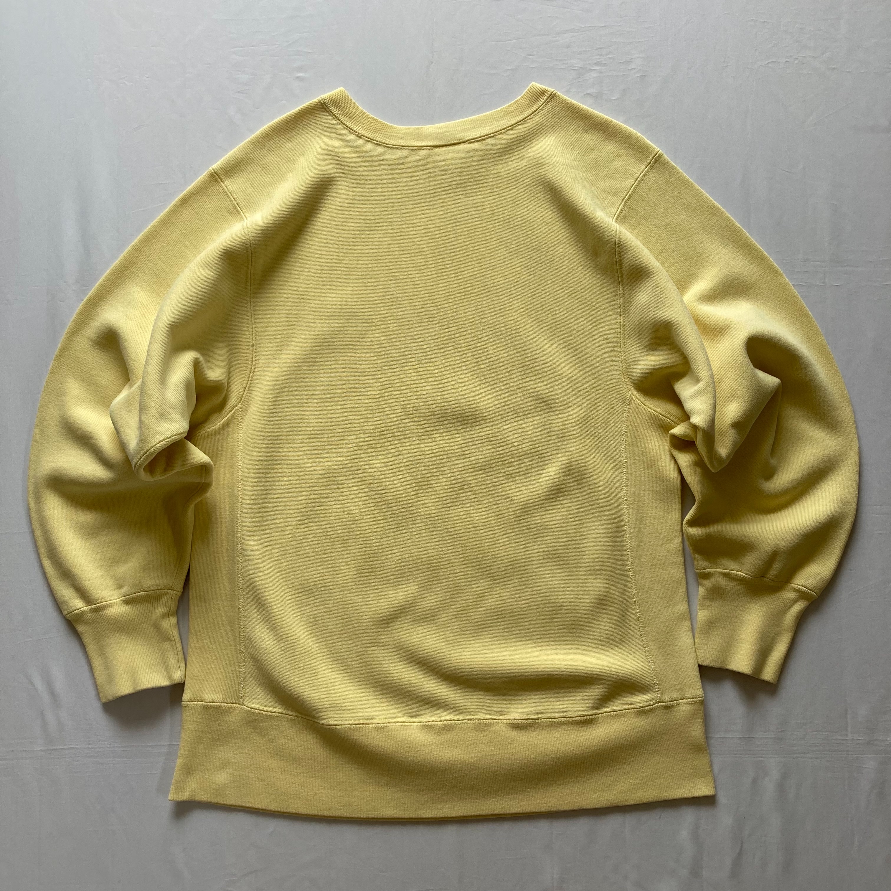 1574 レアカラー レモンイエロー チャンピオン リバースウィーブ 80's