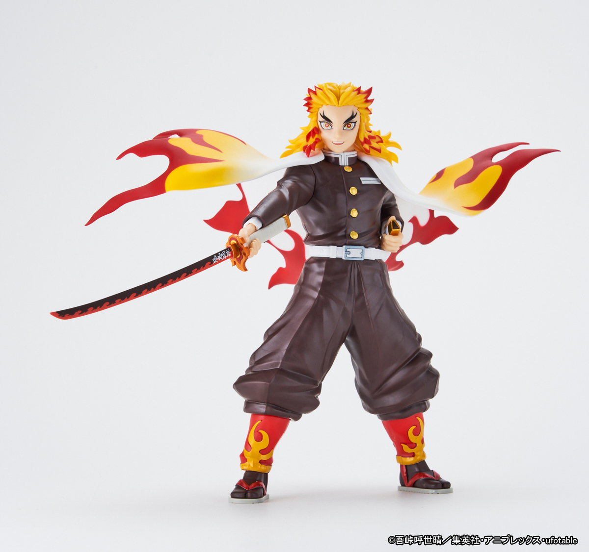 この煉獄の赫き炎刀がお前を骨まで焼き尽くす!!」 鬼滅模型「煉獄杏