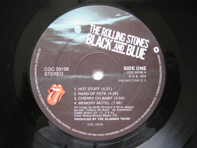 ローリング・ストーンズ UK盤 BLACK AND BLUE ① WEAオリジナル盤