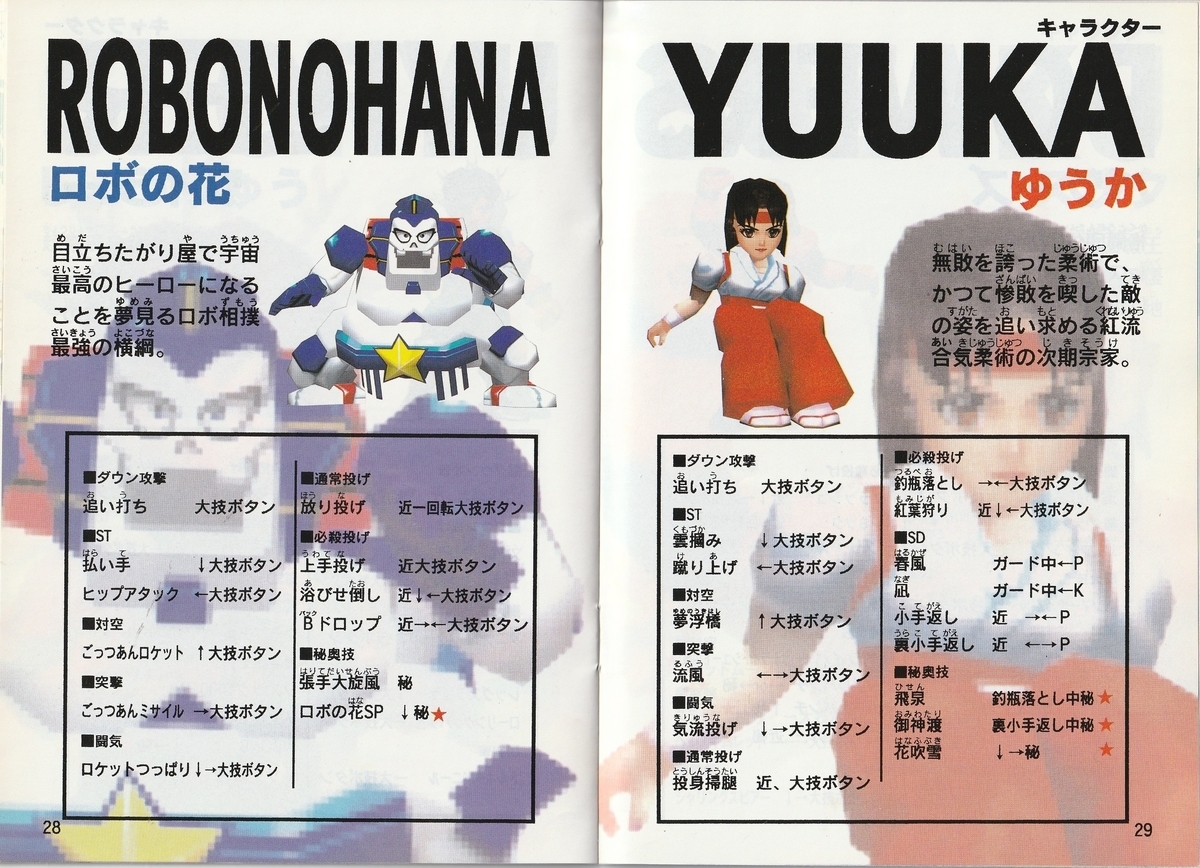 飛龍の拳ツイン』1997年／ニンテンドウ64 - レトロゲームの説明書保管庫