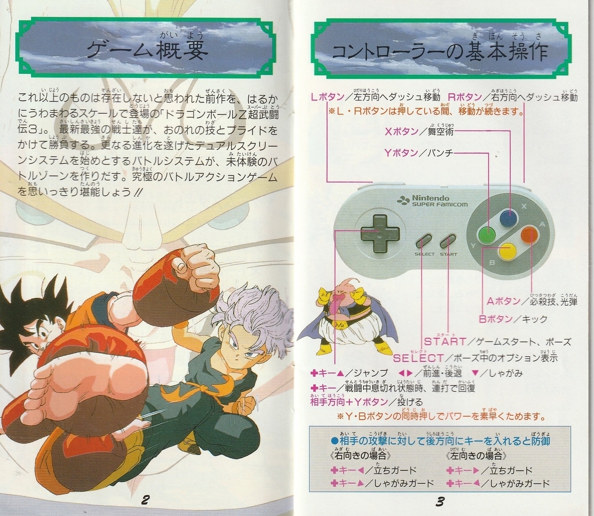 ドラゴンボールZ 超武闘伝3』1994年／スーパーファミコン - レトロ