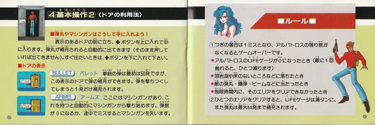 ローリングサンダー』1989年／ファミコン - レトロゲームの説明書保管庫