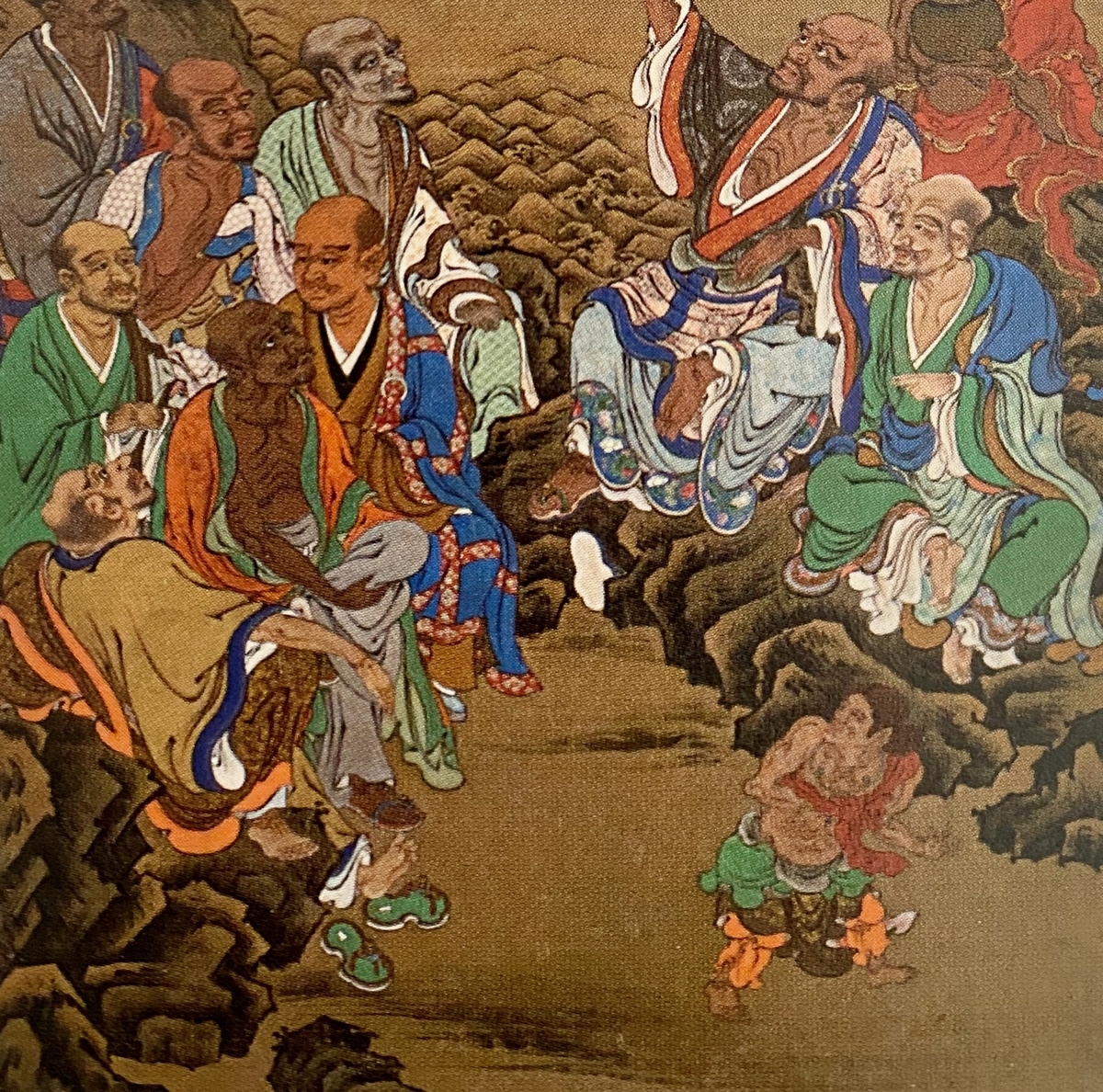 博物館級】◇『 吉山明兆(兆殿司) 十六羅漢図』◇検） 狩野永徳 狩野