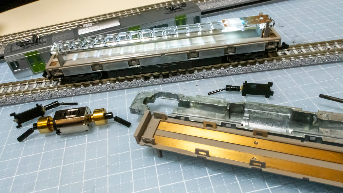 Nゲージの動力車モーターが逝ったので交換。 - かわにょぶろぐ