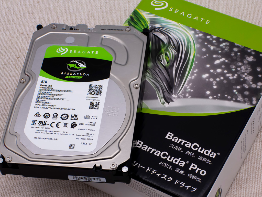 コスパ最強のSEAGATE製《8TB HDD》BarraCudaを追加購入。 - かわにょぶろぐ