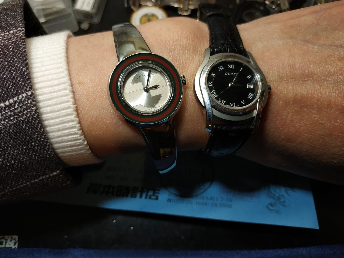 YA129506 #グッチ #GUCCI #電池交換 #新潟県 #赤緑リボンライン #U