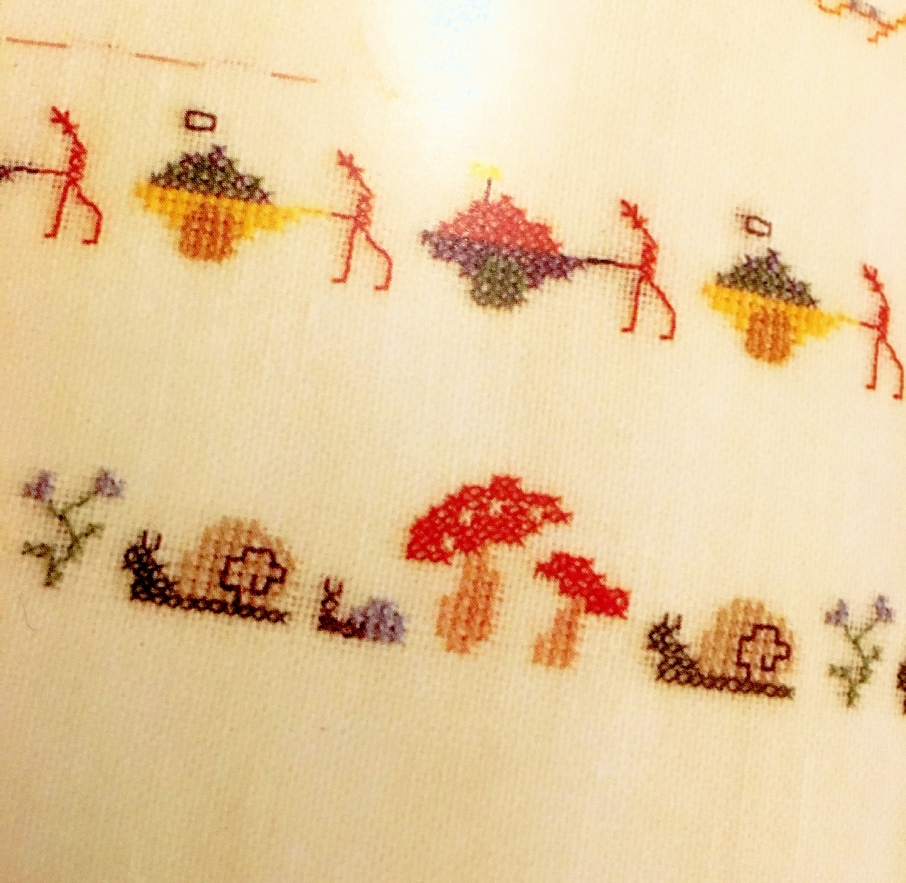 雄鶏社の名著 クロスステッチ ノスタルジアの古本をご紹介します