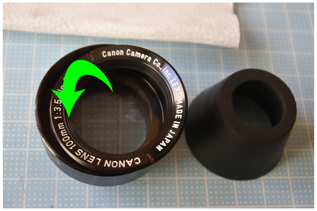 Canon S-lens 100mm F3.5 type3」はFL100mmと同じクモリ玉に悩む - 虹