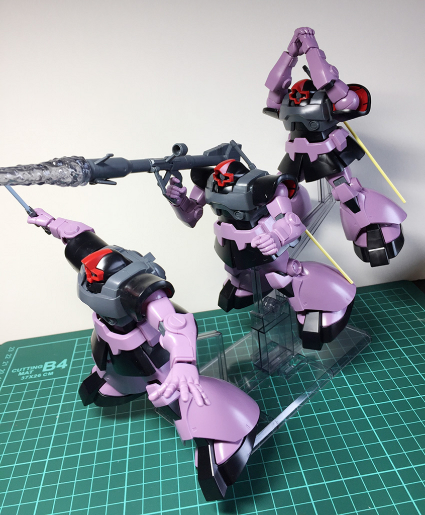 HGUC 1/144 MS-09 ドム 黒い三連星トリプルドムセットを作ってみる（1