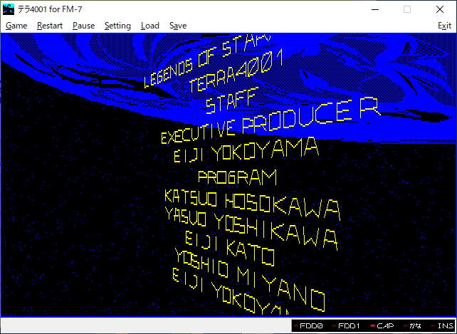 テラ4001 for FM-7(ネタバレ) - takuya matsubara blog