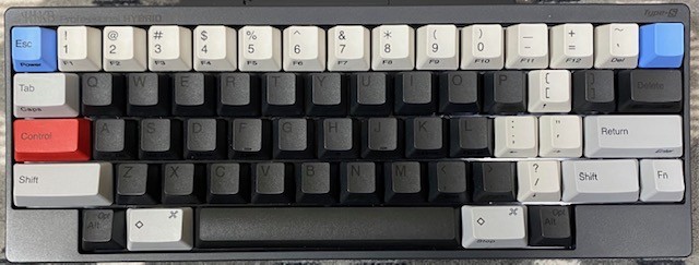 HHKB Proのキートップセット白を購入して墨とミックスしました