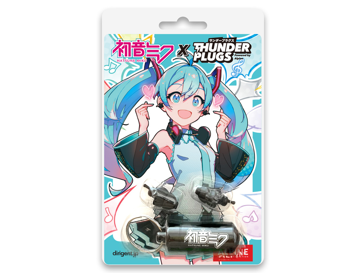 初音ミクとライブ用耳栓Thunderplugsのコラボモデルが登場 - サンレコ
