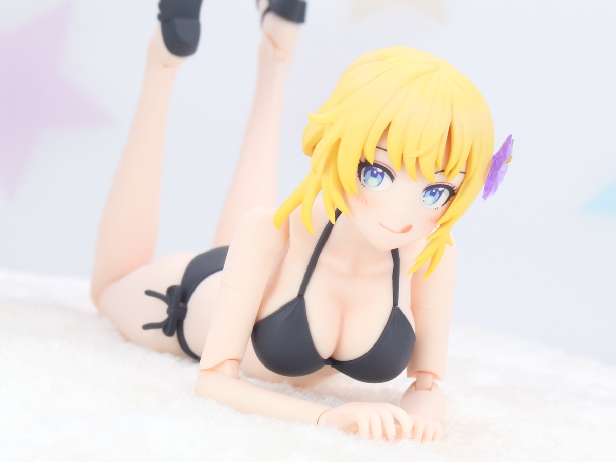 創彩少女庭園 佐伯リツカ【水着】ヘアアレンジVer. 完成 - みっちーの