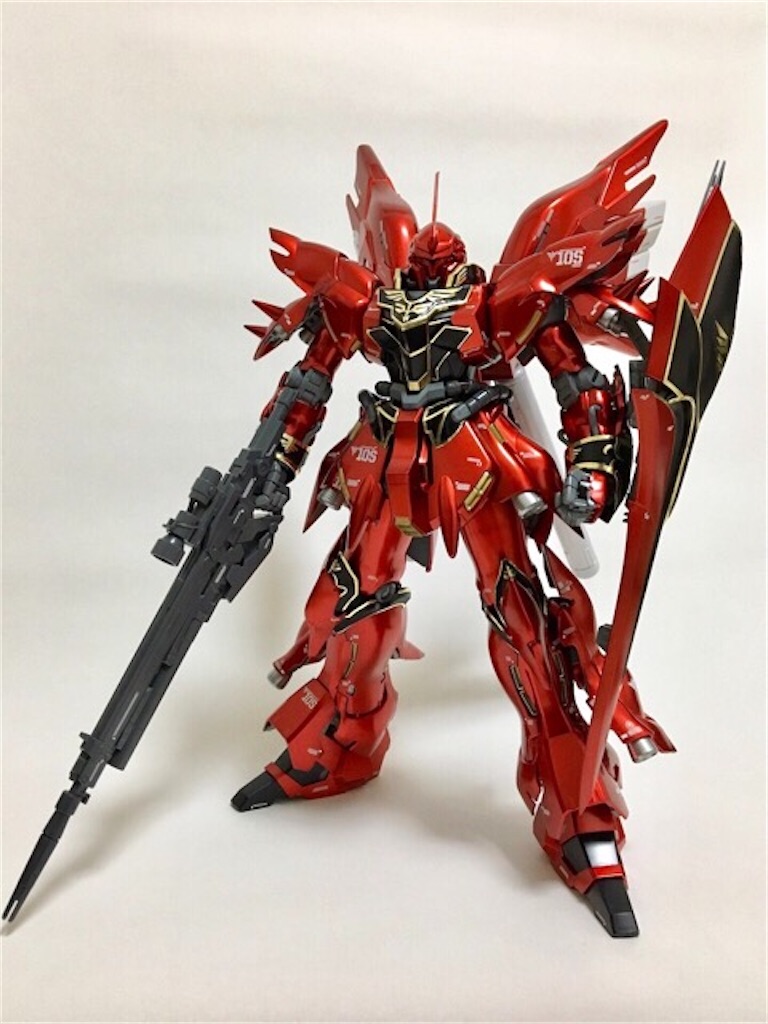 ガンプラ MG シナンジュ Ver.Ka チタニウムフィニッシュ 完成 - つくり