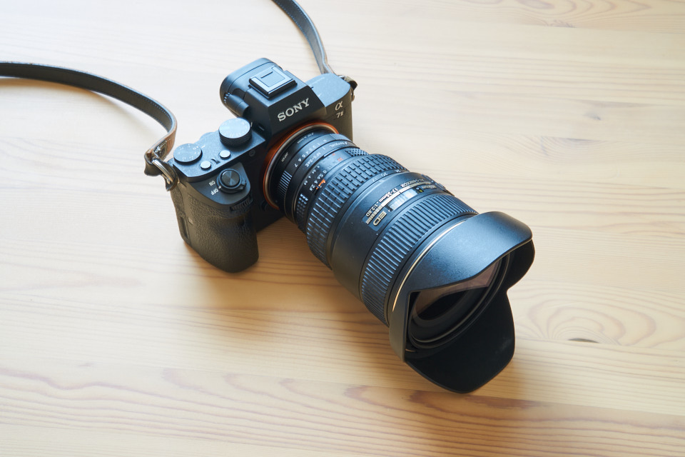 ニコンAi AF-S Zoom-Nikkor 17-35mm f/2.8D IF-EDをソニーα7Ⅱにつけて