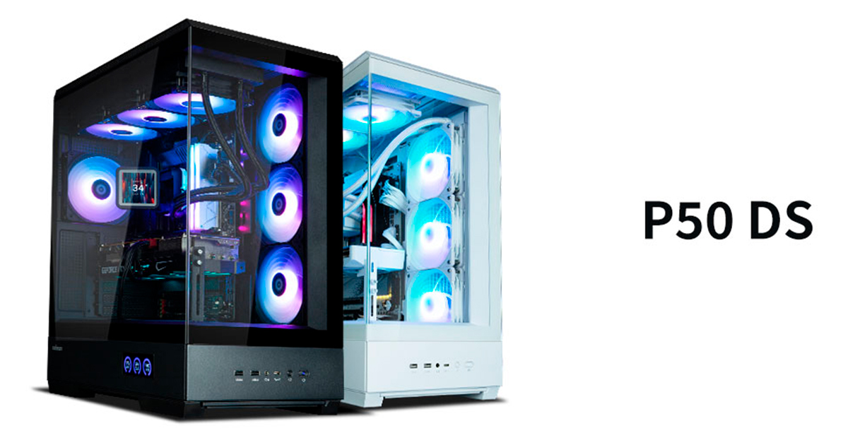 ZALMAN P50 DS ミドルタワーPCケース登場！システム情報ディスプレイ