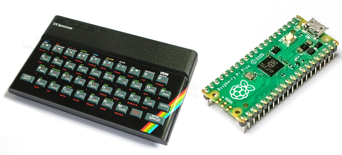 Emulate a ZX Spectrum computer with a Raspberry Pi Pico