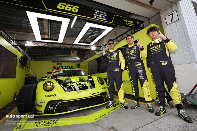 スーパー耐久第6戦岡山はseven x sevenポルシェがGr.1、新菱オートEVO