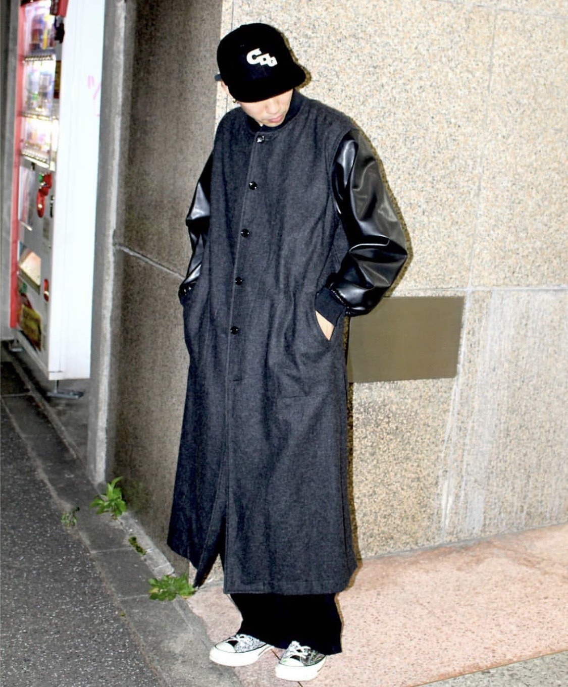 限定 コムデギャルソン CDG レザー スタッフコート (COMME des GARCONS