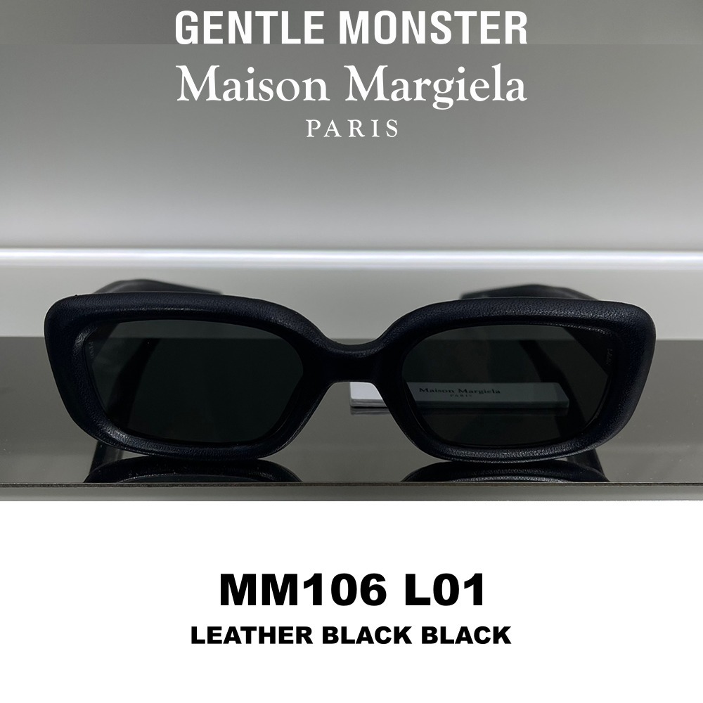 Maison Margiela X GENTLE MONSTER】MM106 Leather L01 BLACK (Gentle