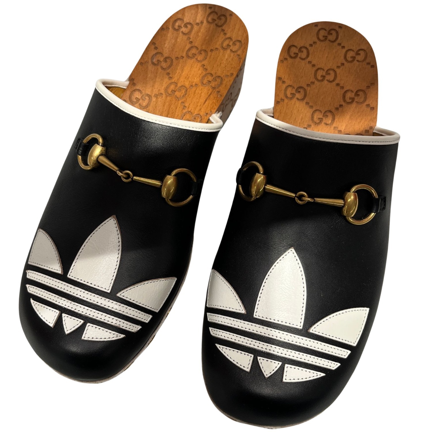 GUCCI Adidas グッチ アディダス レザー クロッグ Sandal 702252