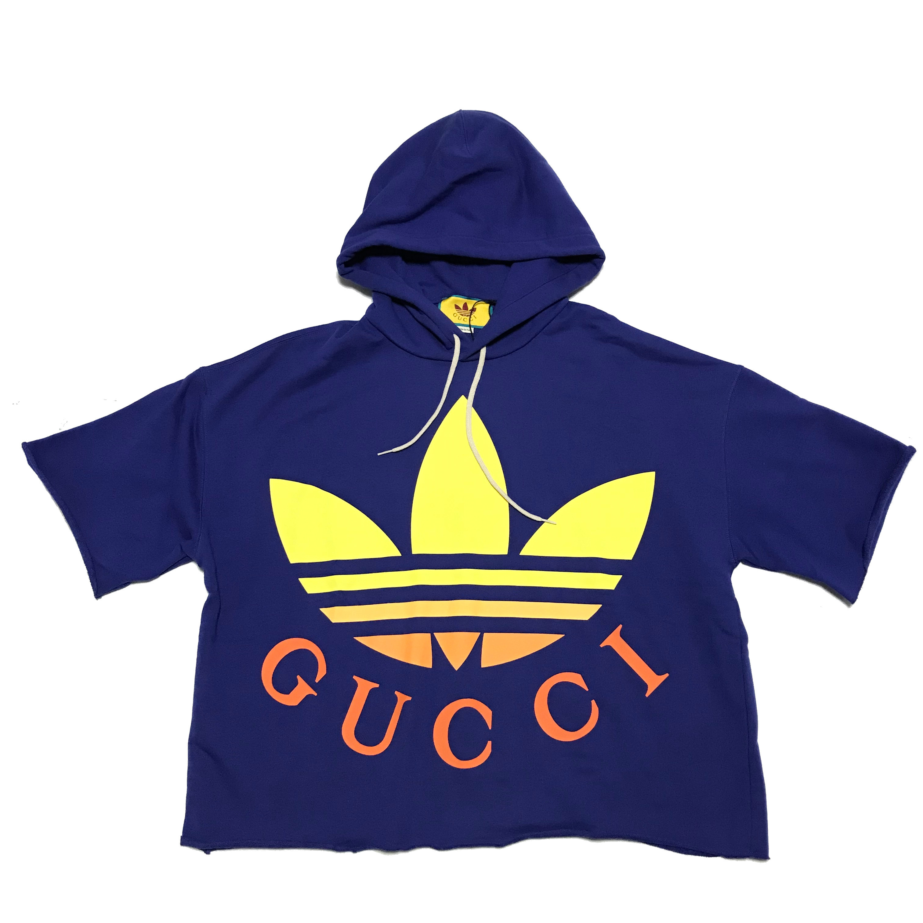 GUCCI x ADIDAS 半袖パーカー 大人気 コラボ グッチ (GUCCI/パーカー