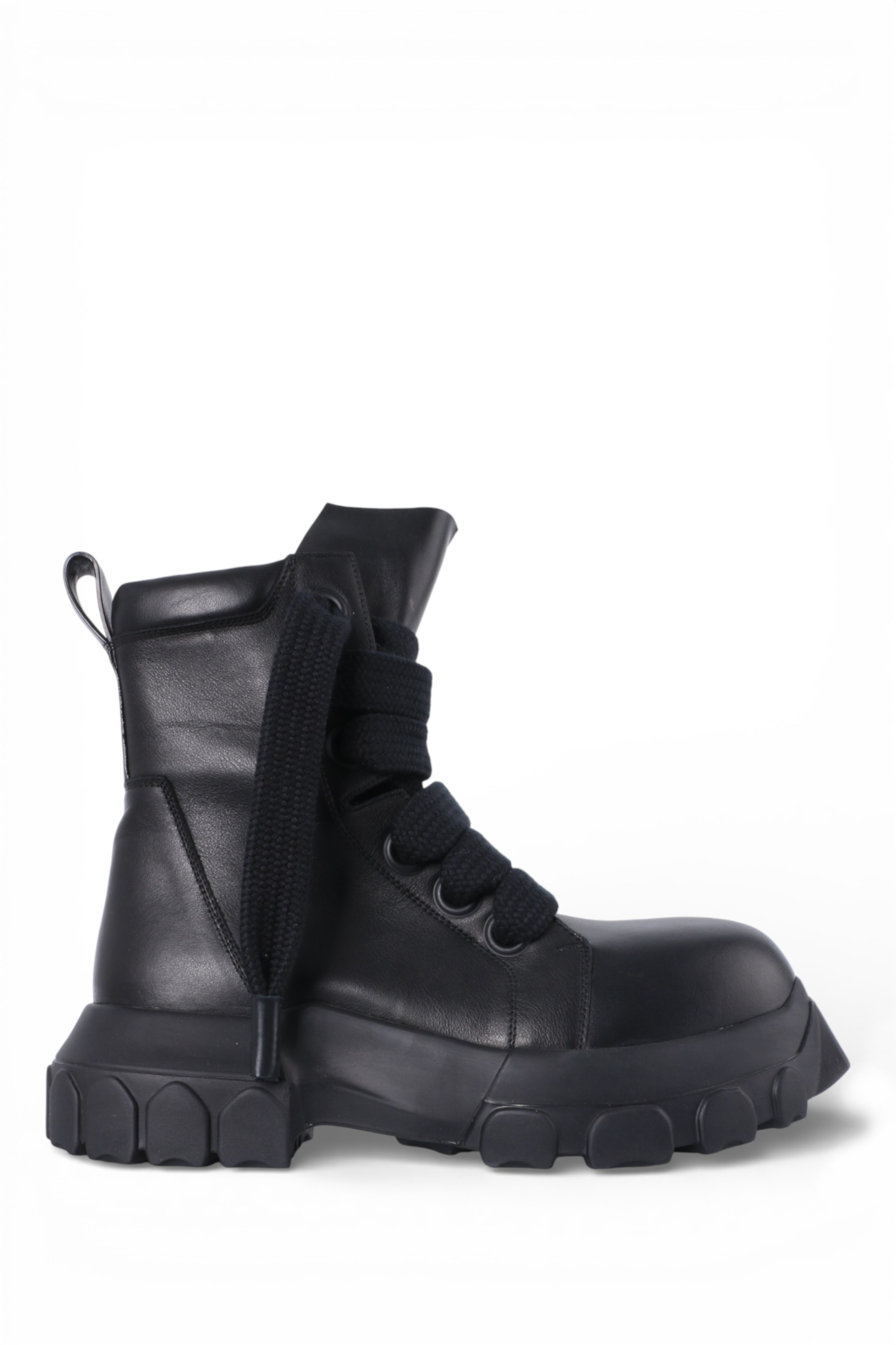 RICK OWENS | JUMBOLACED BOZO TRACTOR BOOTS BLACK ブーツ (RICK