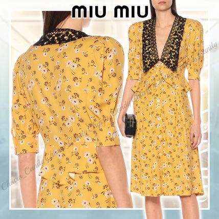 花柄 MiuMiu(ミュウミュウ) ワンピース・オールインワン(レディース