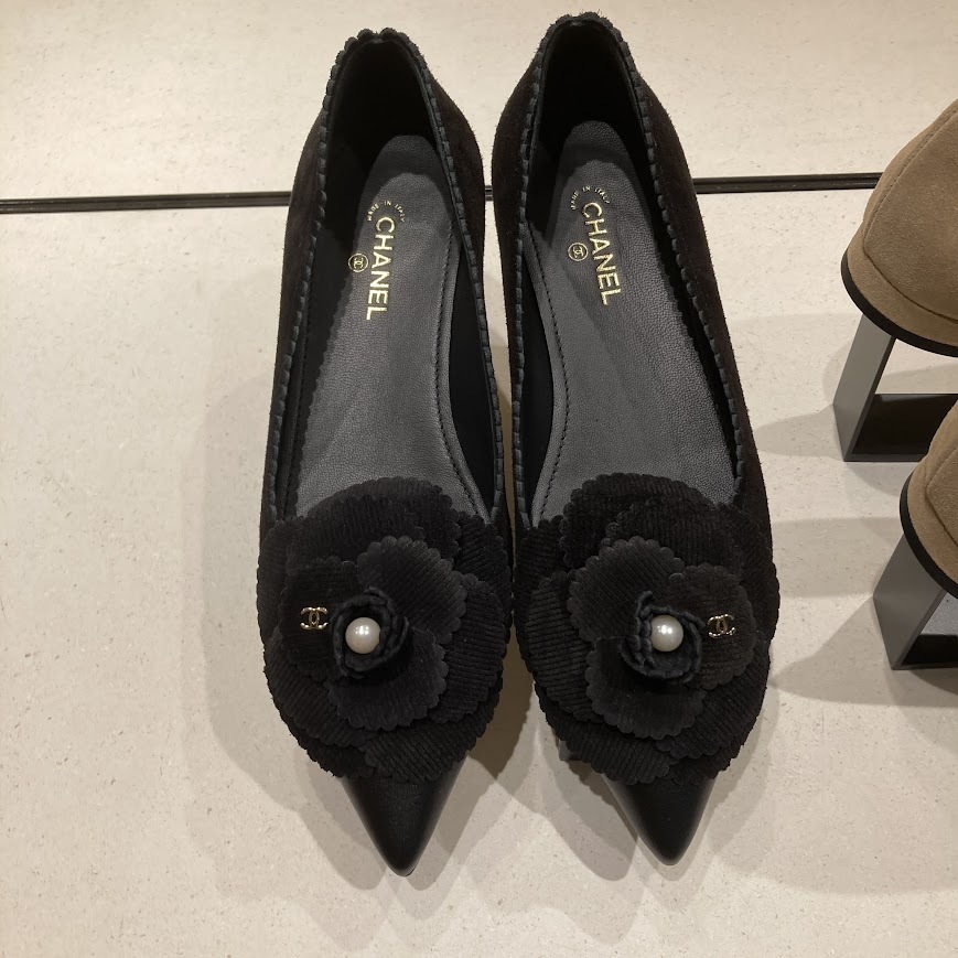 CHANEL】シャネル フラットシューズ ココマーク CCマーク (CHANEL