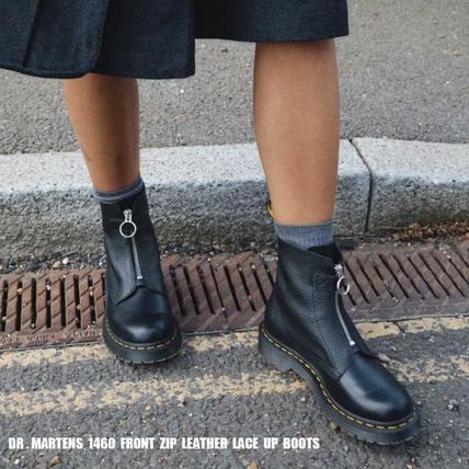 フロントジップ 24cm Dr.Martens(ドクターマーチン) ブーツ(レディース