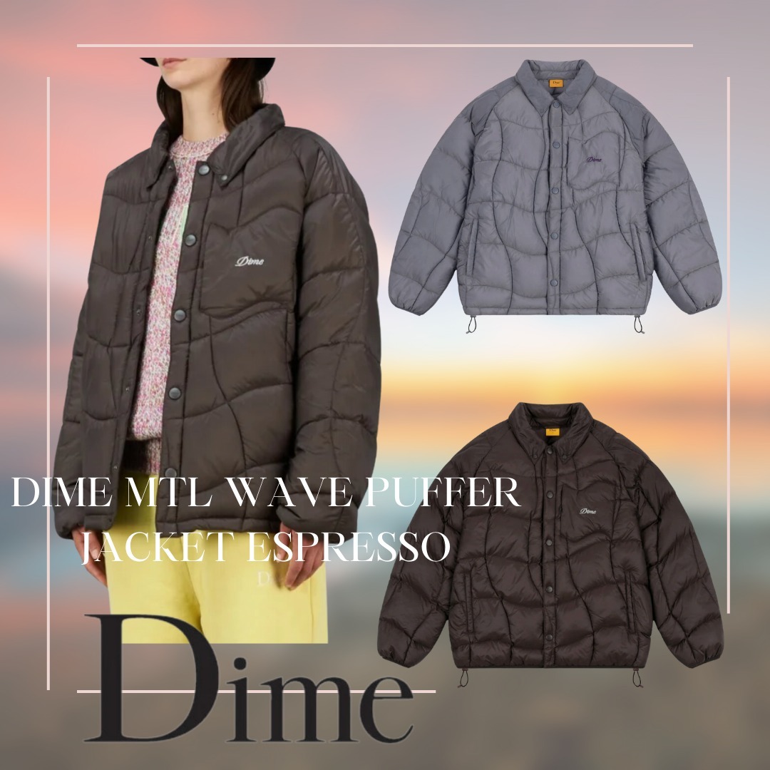 海外限定☆DIME☆MTL WAVE PUFFER JACKET ESPRESSO☆選択2色 (Dime