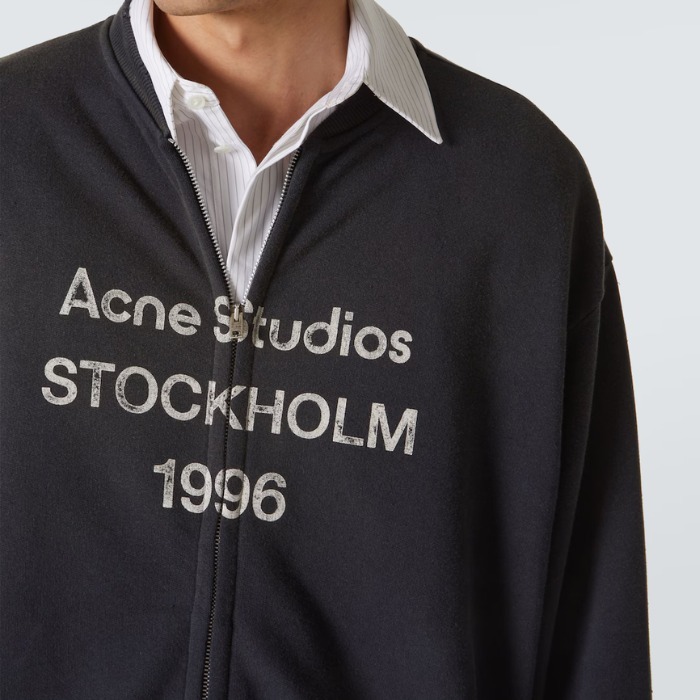 ACNE STUDIOS】関税・送料込 ロゴ ZIP スウェットシャツ (Acne Studios