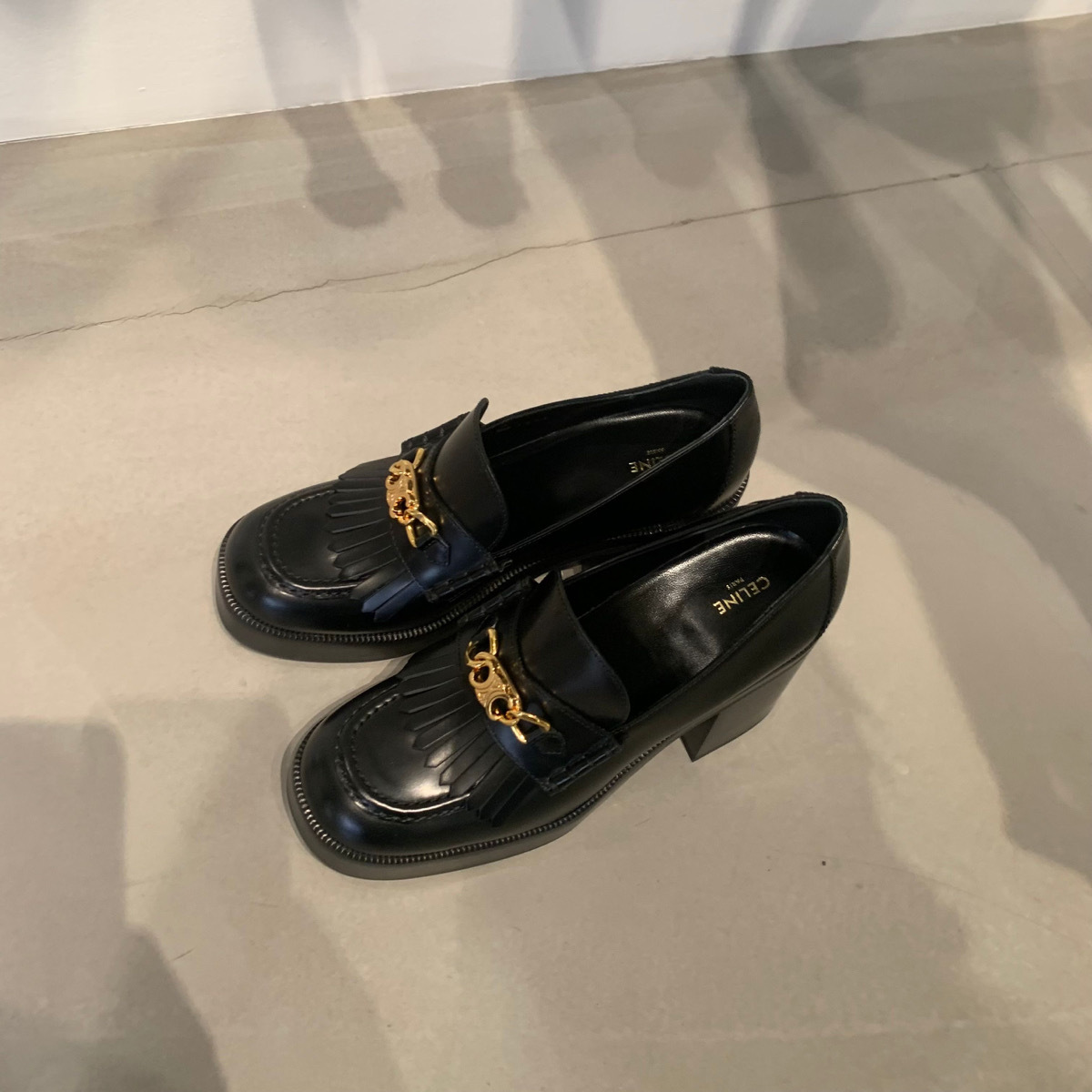 CELINE】トリオンフ チェーン♪CELINE テス ローファー (CELINE