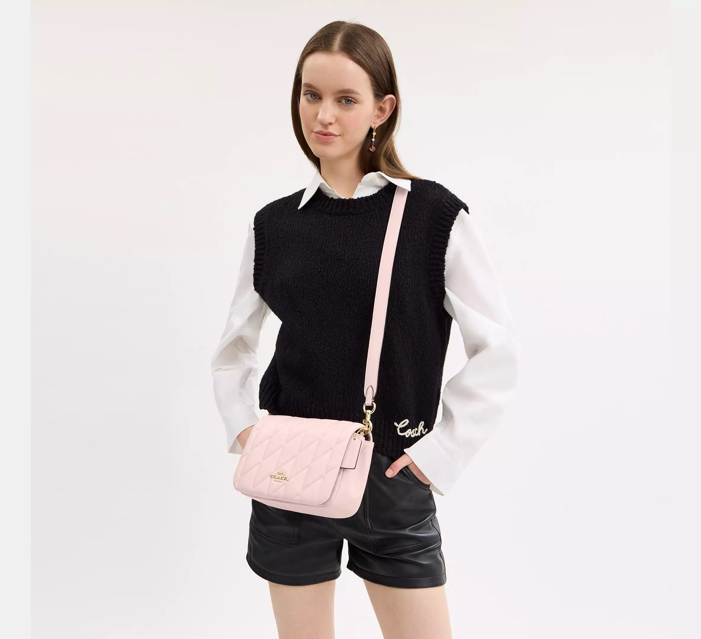国内発送『COACH』クイン バッグ・キルティング (Coach/ショルダー