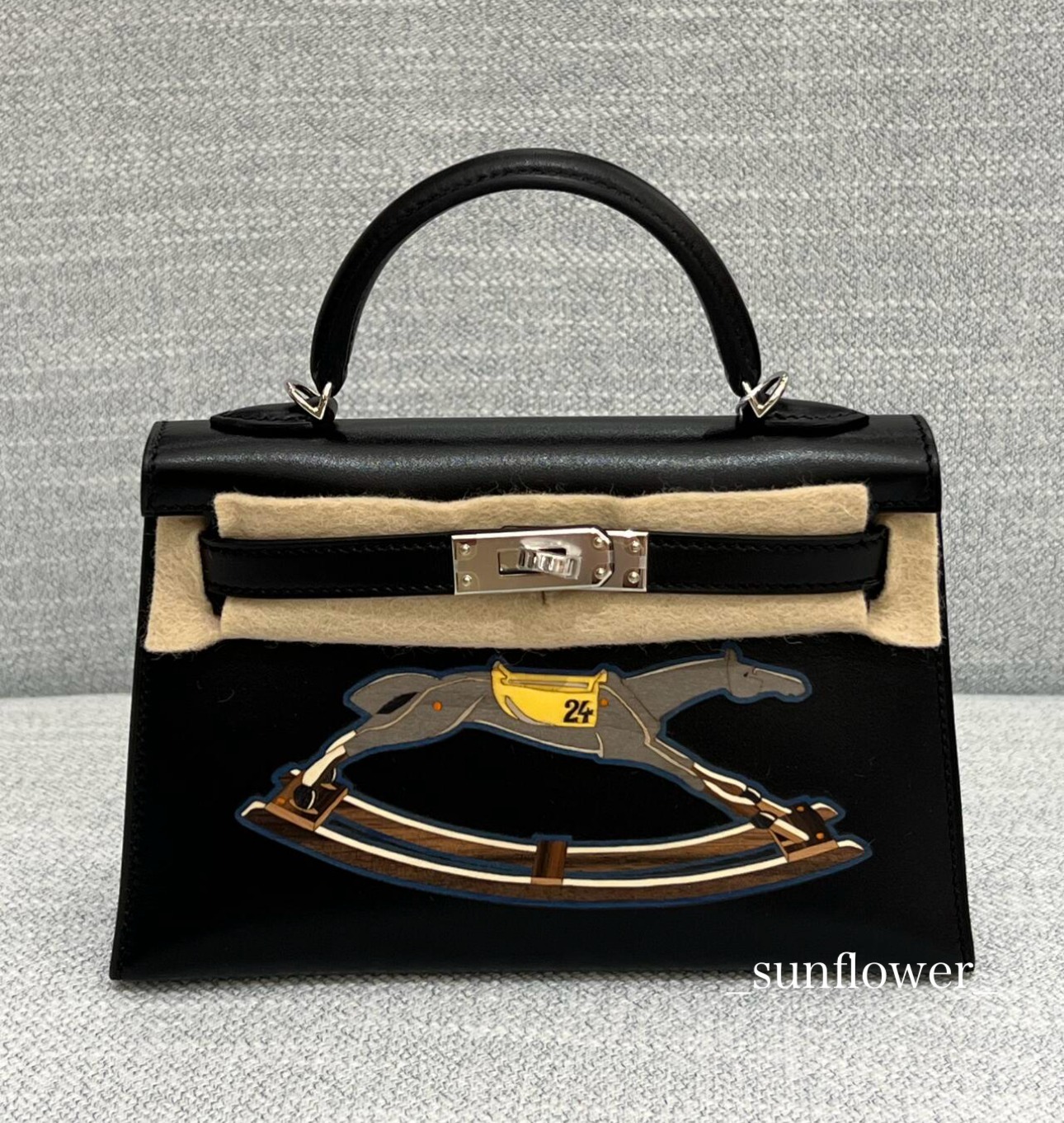 エルメス 激レア☆ ミニケリー タデラクト ノワール/S金具 (HERMES